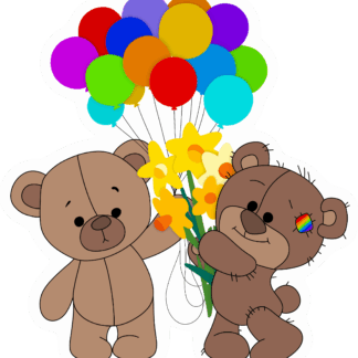 Balloon Bears Sticker