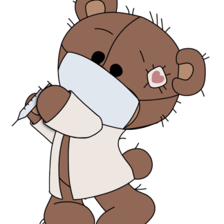 Hospital Bear Sticker